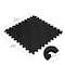 Stalwart EVA Foam Mat Tiles, 16 SQ FT Interlocking Padding for Garage, Playroom, Gym Flooring Black, 4PK 75-6402 - alternate 3
